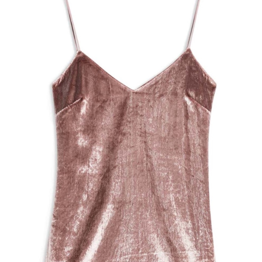Topshop Glitter Velvet Mini Slipdress - Picture 4 of 4